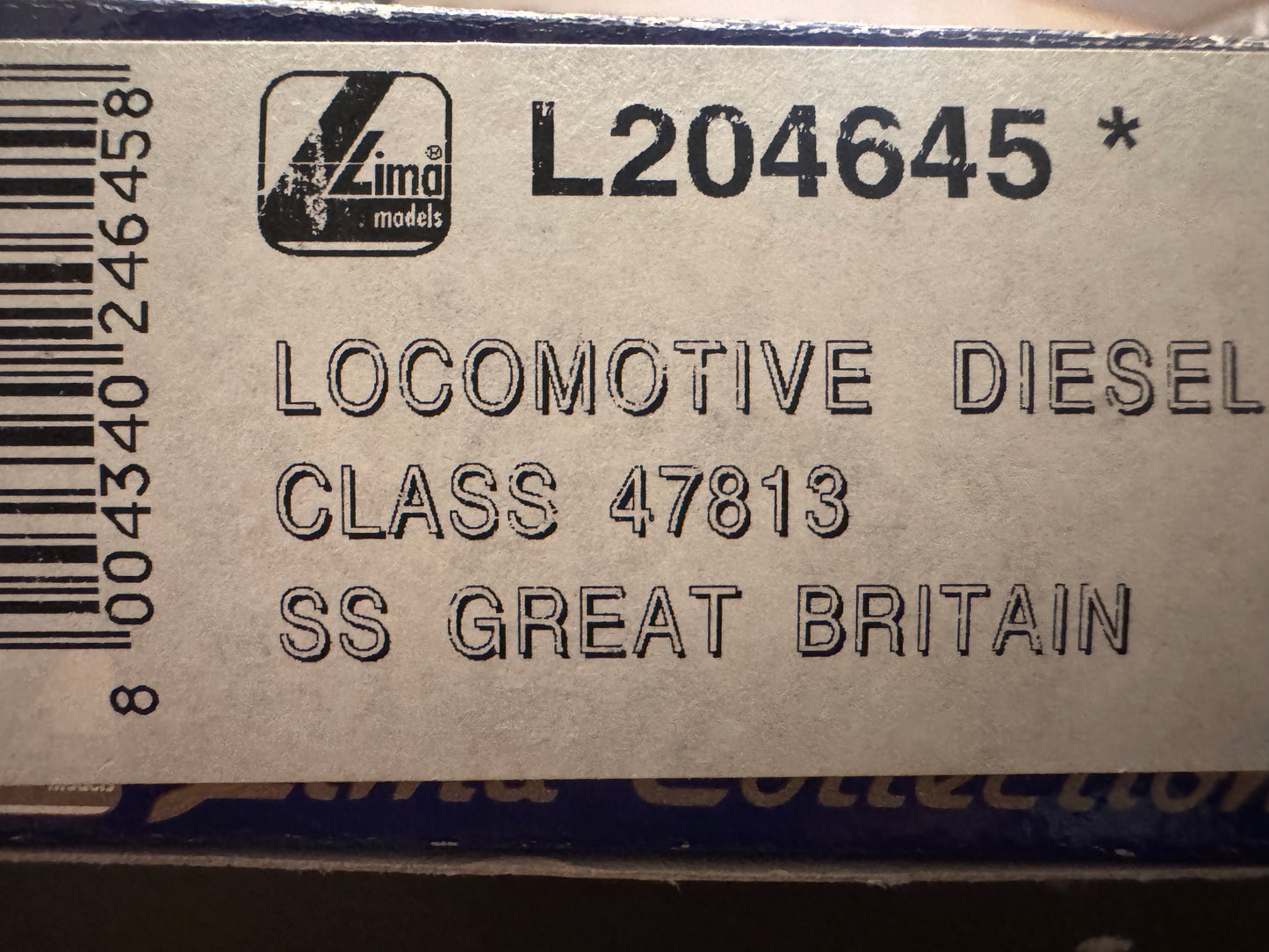 Lima L204645 (OO) Ex BR Class 47/8 No.47813 “SS Great Britain” in Great Western Trains Green livery
