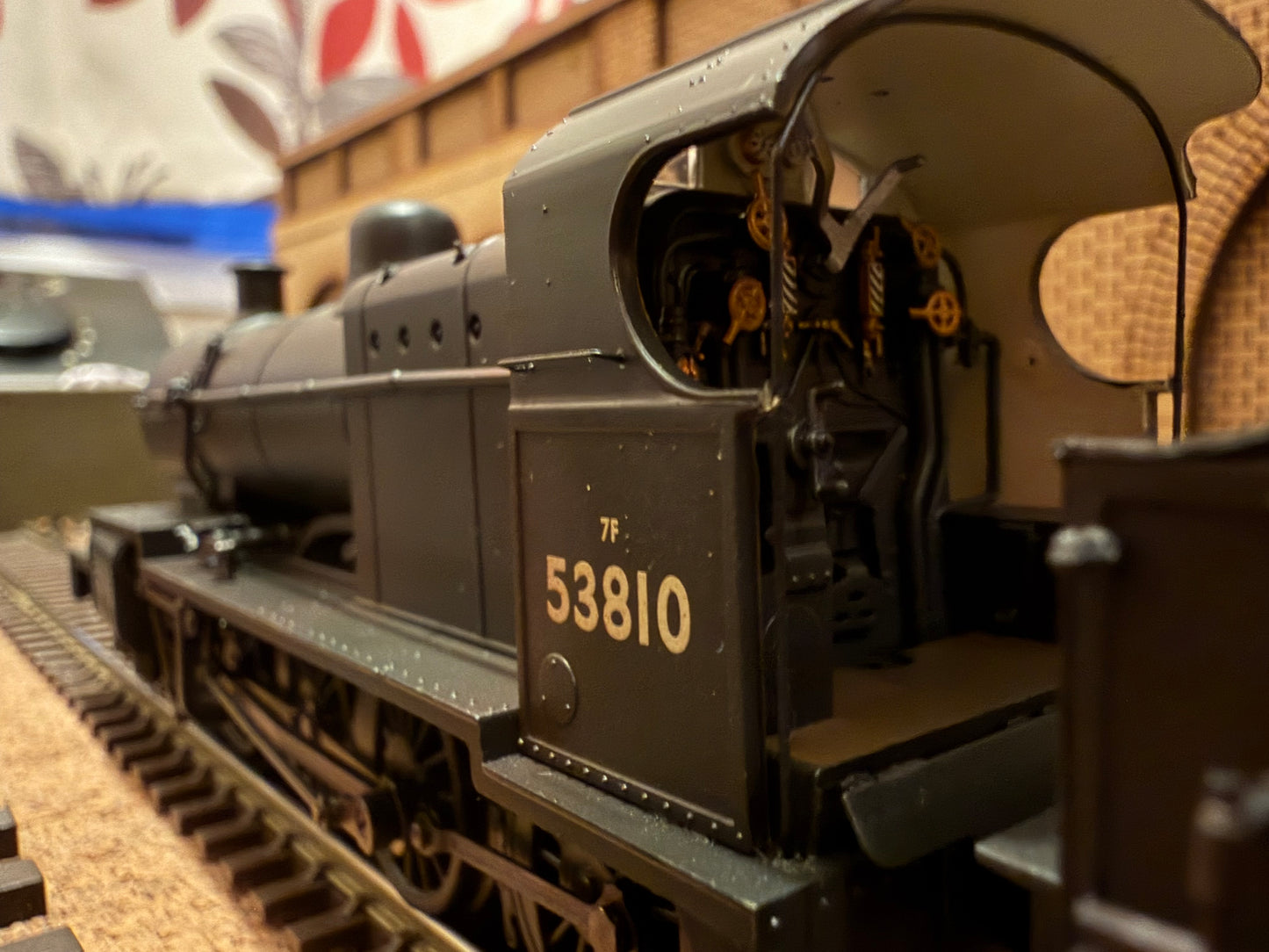 Bachmann 32-012 (OO) Ex LMS, Somerset and Dorset 7F No.53810 in Weathered British Railways unlined Black. (Shed Code 82F, Bath Green Park) DCC Ready 