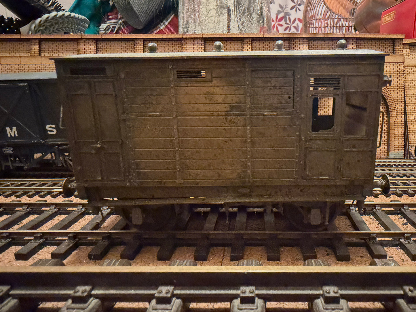 Model Signal Engineering (O Gauge) Somerset & Dorset Joint Railway, Diagram D1085 18ft Horse Box. Unfinished Brass Kit 