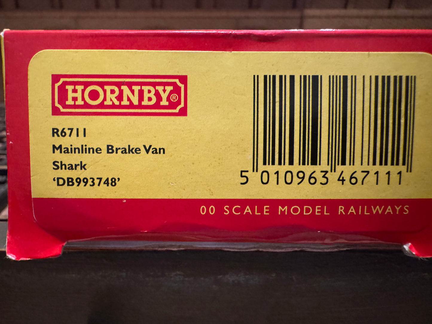 Hornby R6711 Ex BR, ‘Shark’ Ballast Plough Brake Van No.DB993748 in Mainline Freight Livery