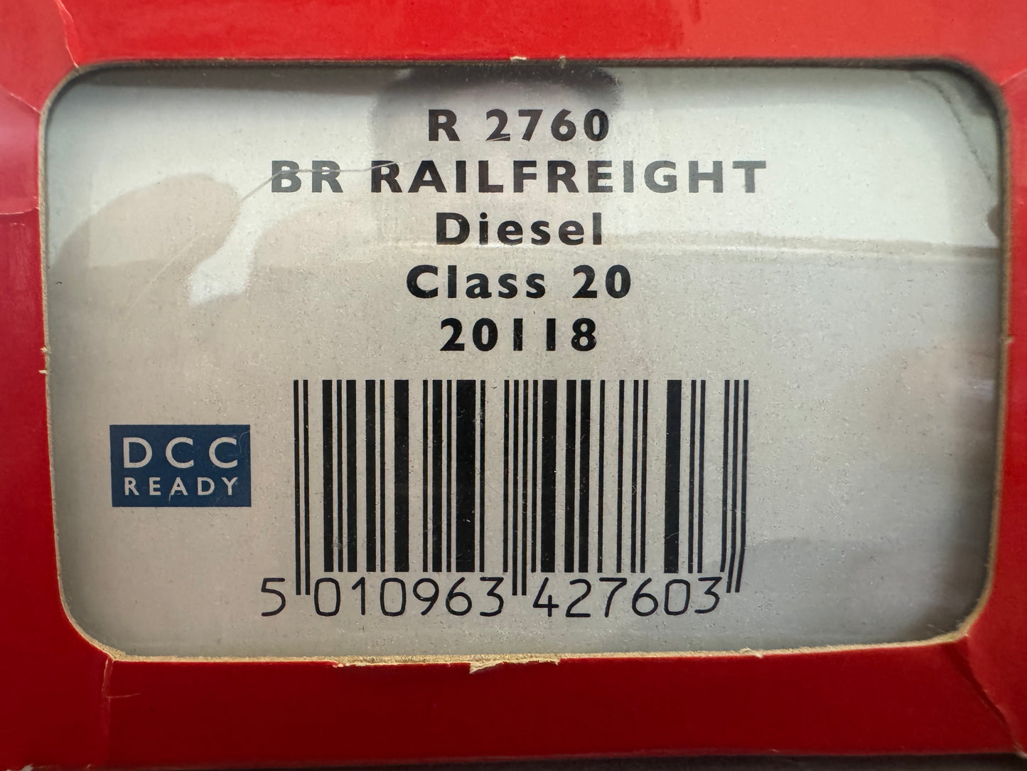 Hornby R2760 (OO) British Railways Class 20, No.20118 in British Rail Railfreight Grey and Yellow. DCC fitted 