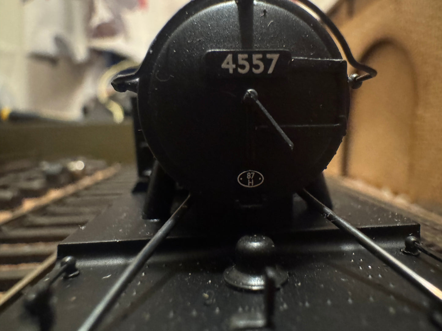 Bachmann 32-129 (OO) Ex GWR 45xx No.4557 in British Railways Lined Black. (Shed Code 87H, Neyland Depot) 