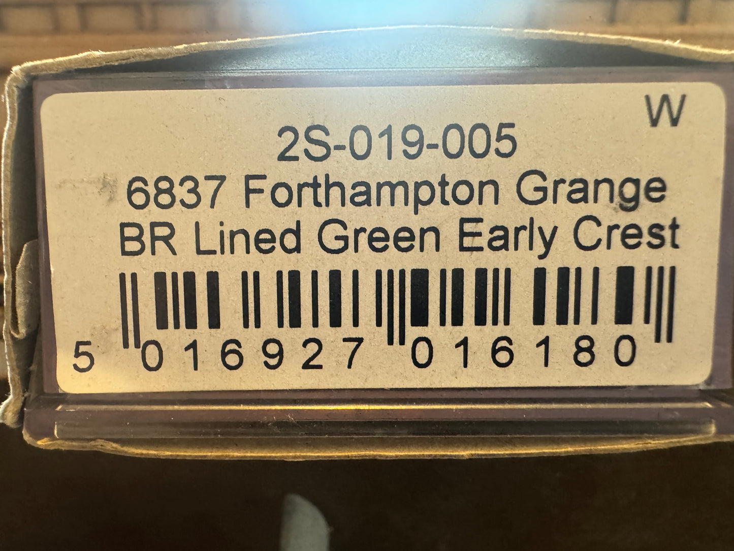 Dapol 2S-019-005 (N Gauge) Ex GWR 68xx ‘Grange’ No.6837 “Forthampton Grange” with 3500 Gallon Tender. (Shed Code 83F, Truro Depot) BR Lined Green. DCC Fitted