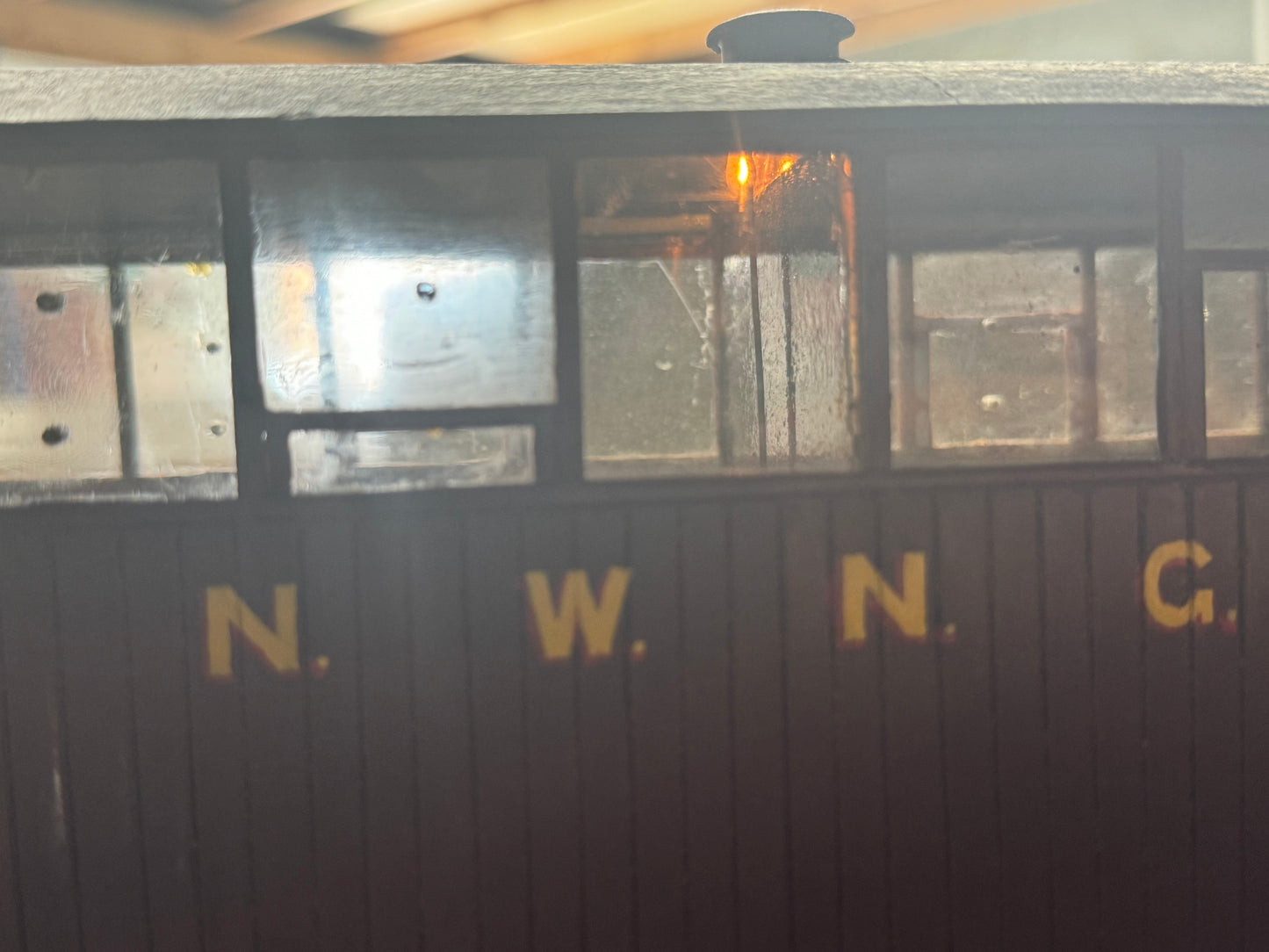 Beeson (16MM Scale / O Gauge) North Wales Narrow Gauge Railway, Coach No.7 in unlined Maroon.
