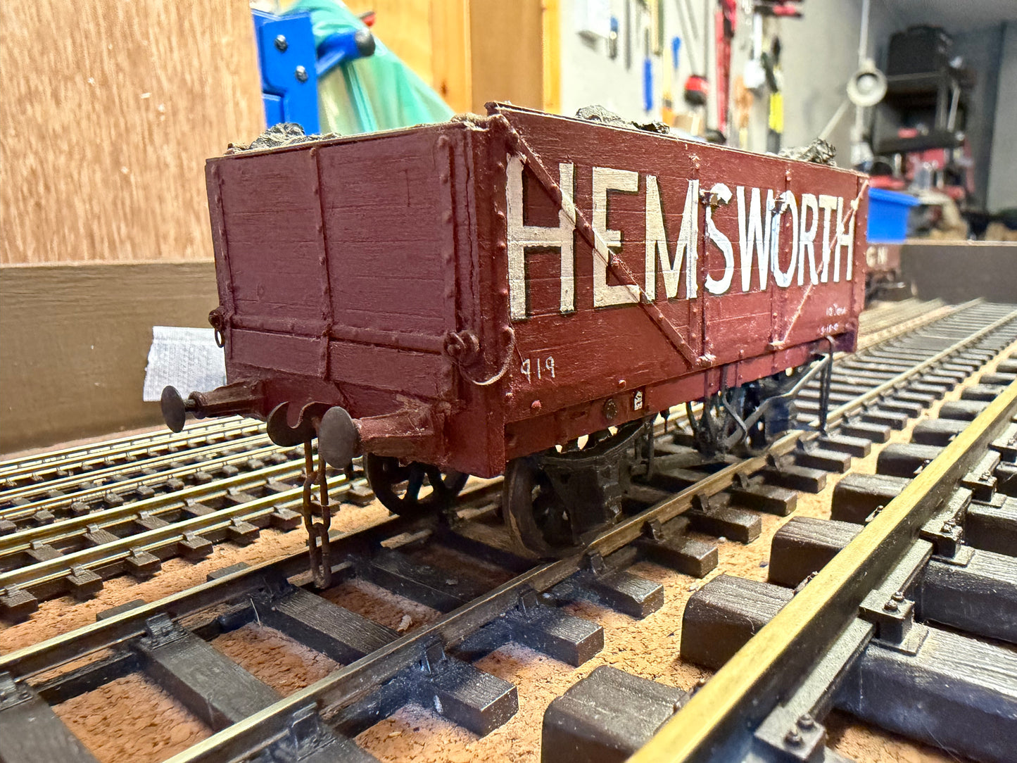 Scratch Built (O Gauge) Hensworth Colliery Severn Plank Open Wagon No.919 