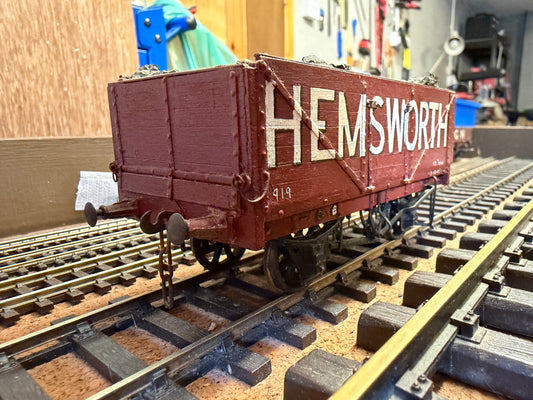 Scratch Built (O Gauge) Hensworth Colliery Severn Plank Open Wagon No.919 