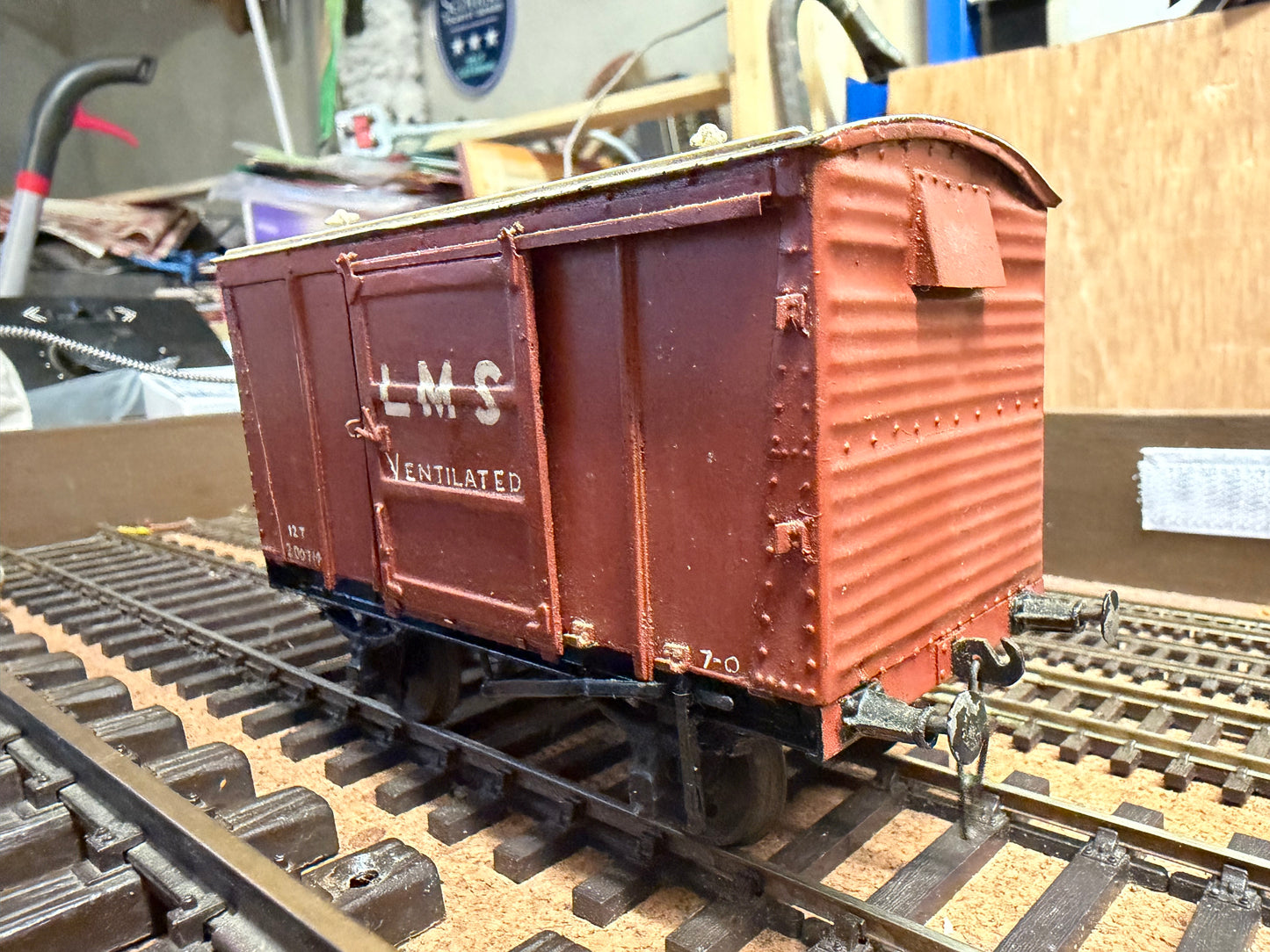 Scratch Built (O) London Midland & Scottish 12T Ventilated Van No.200714. 