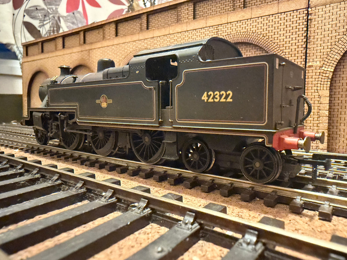 Hornby R2287 (OO) Ex LMS ‘Fowler’ 4P Tank No.42322 in Weathered lined British Railways Black. (Shed Code, 24L Carnforth Depot) (Working Project Model)