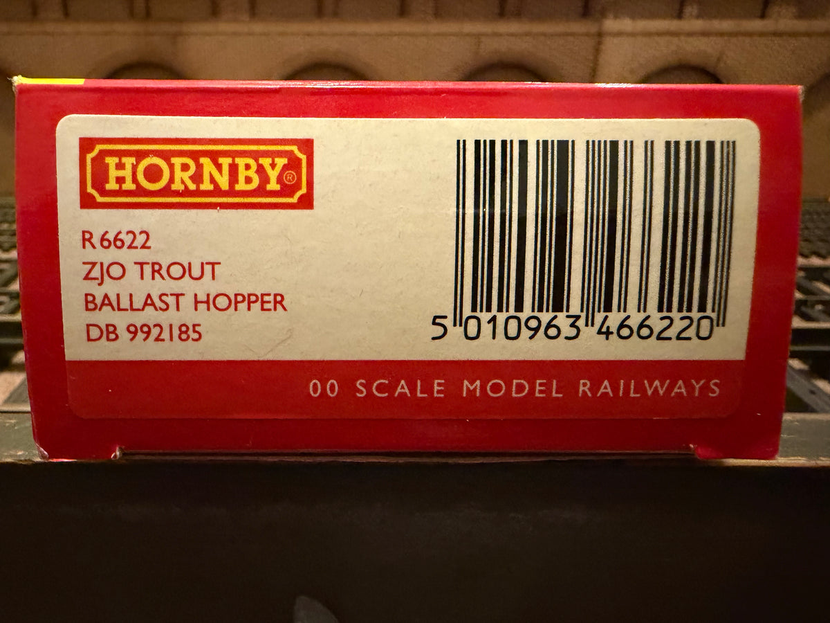 Hornby R6622 (OO) British Rail ZJO Trout Ballast Hopper Wagon No.DB992185 in Weathered Departmental Livery&nbsp;