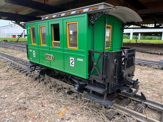 LGB 3010 (G Scale) Zillertal Bahn style 2nd Class Coach in LGB Green 